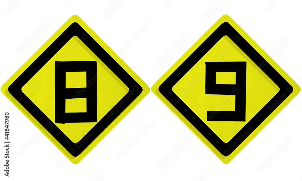 Alphabet Letters Number on white background (8 9) Alphabet Letters Number on white background (8 9)