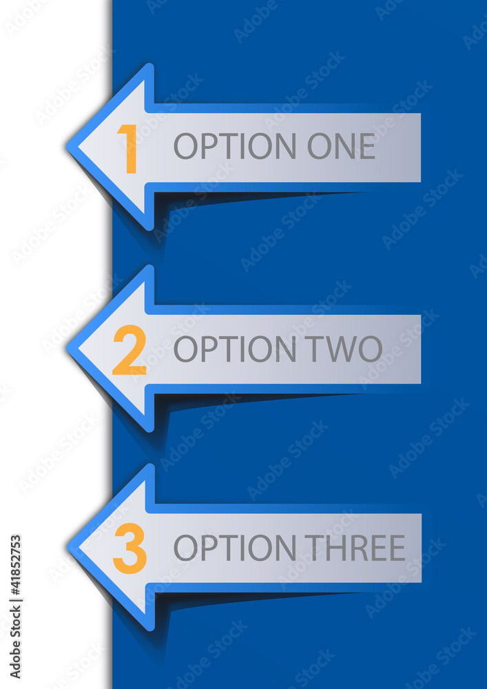 Blue Arrows Vector Sample option Blue Arrows Vector Sample option