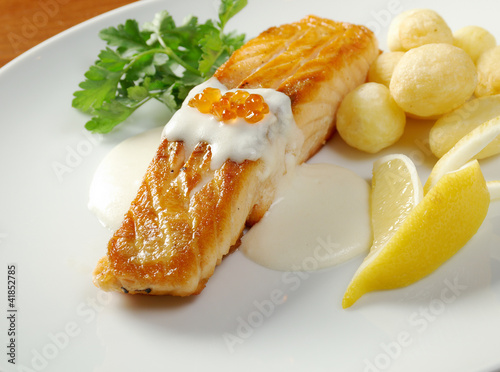 Salmon  with potato