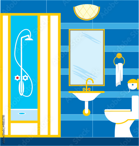 Bathroom. Shower cabin