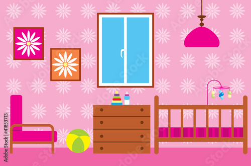 Child room for the newborn