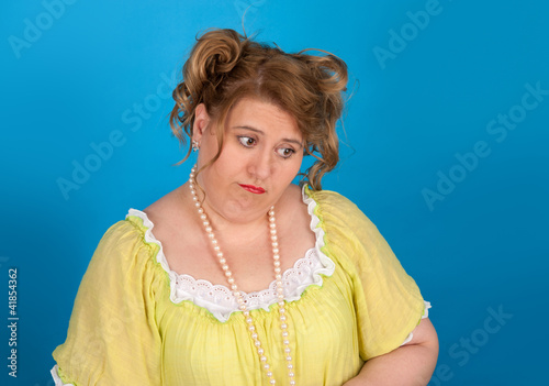 Quadro em tela Portrait of an upset woman