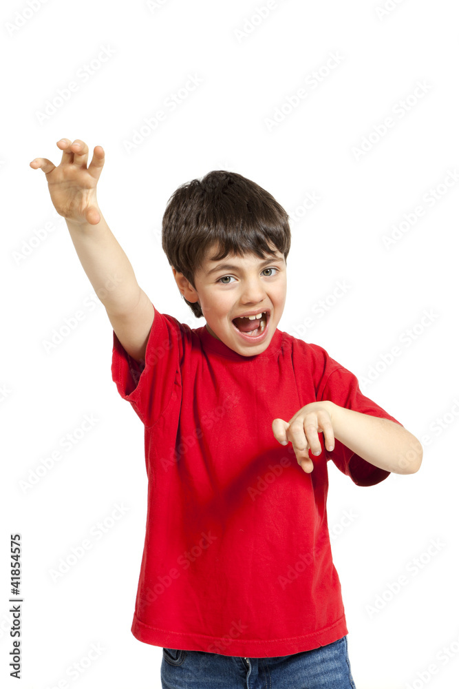 Portrait of little boy, isolated on white background Portrait of little boy, isolated on white background