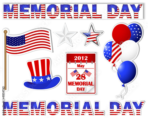 Memorial day stickers.
