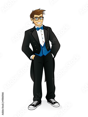 Executive Geek Standing