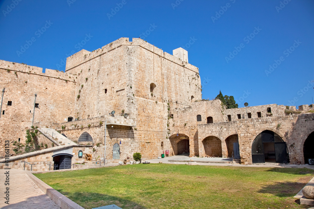 Knight templar castle in Acre, Israel