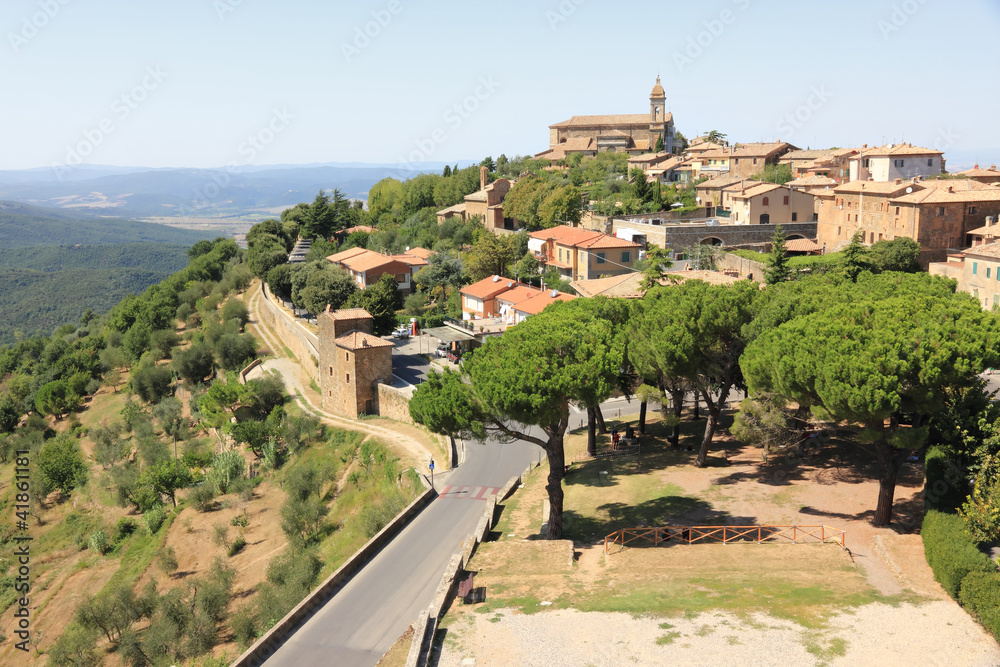 Montalcino, home of Brunello wine. Tuscany, Italy