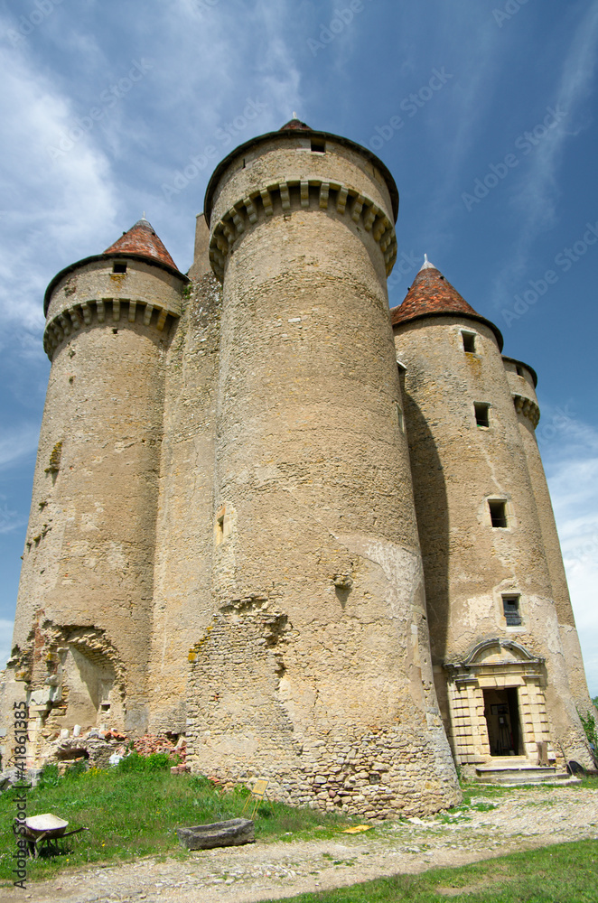Medieval castle of Sarzay, France