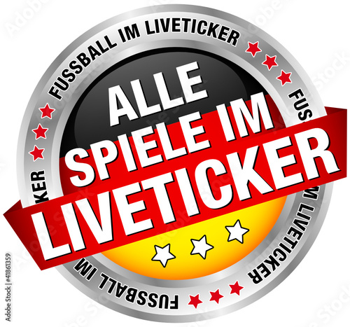 Button "Alle Spiele im Liveticker" schwarz/rot/gold