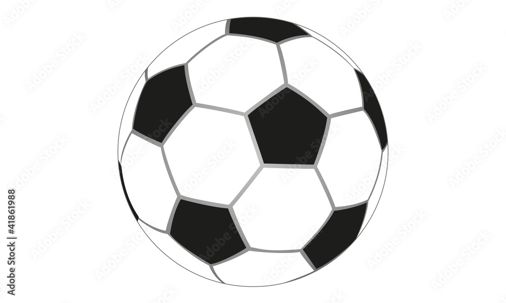 Obraz premium Illustrierter Fussball