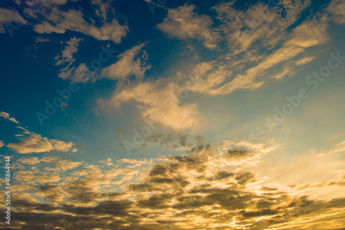 Принти на полотні Cirrus and altocumulus