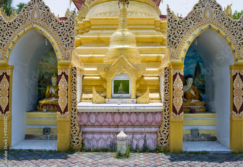 Dharmikarama burmese temple, Malaysia photo