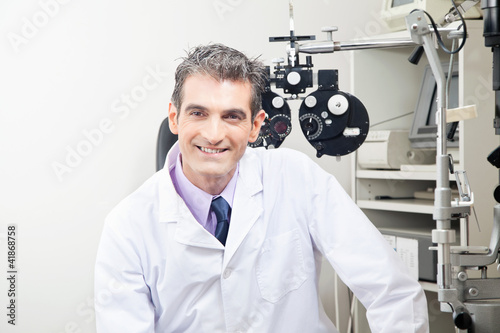 Doctor in Ophthalmology Clinic