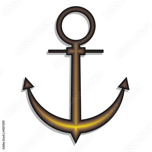 Gold anchor