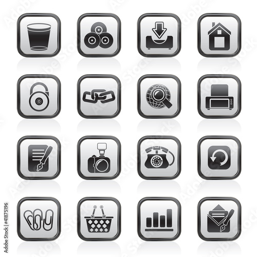 Website and internet icons - vector icon set