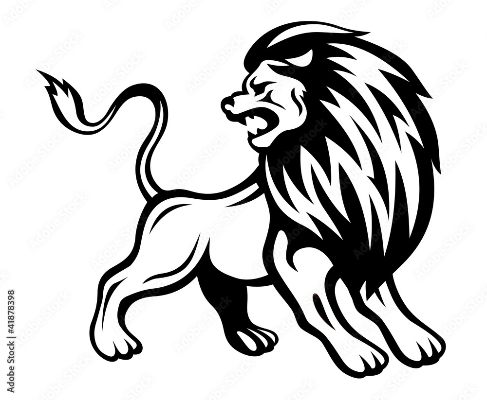 Fototapeta premium Angry lion