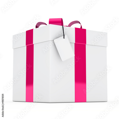 gift box pink ribbon