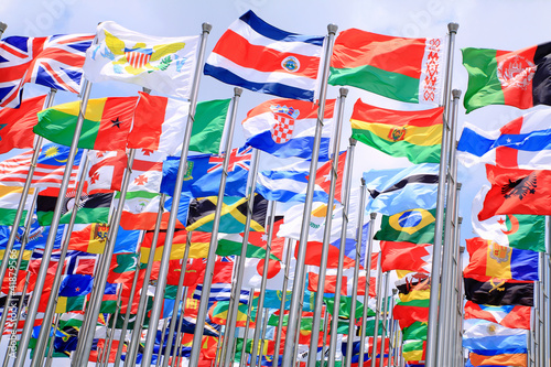 Belgium and Brazil national flags