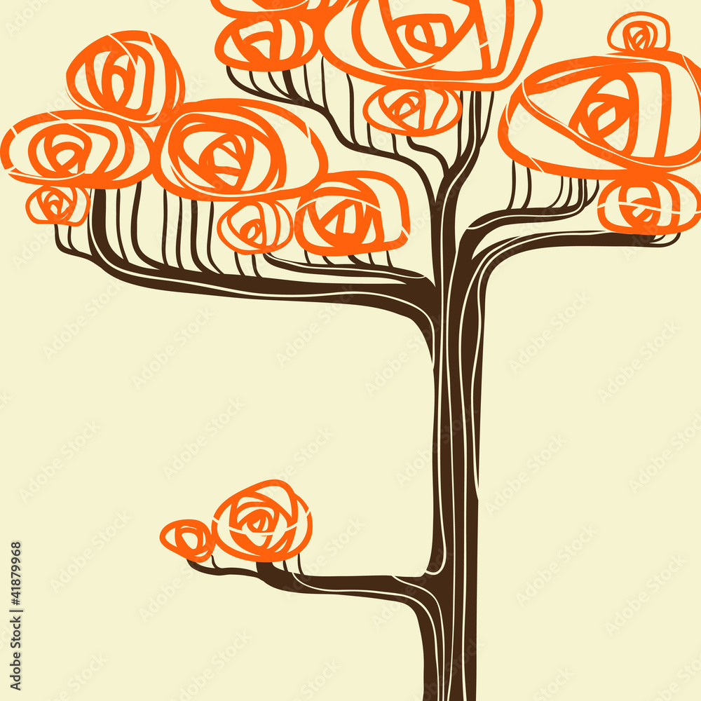 Beautiful autumn tree for your design. Vector illustration. Beautiful autumn tree for your design. Vector illustration.