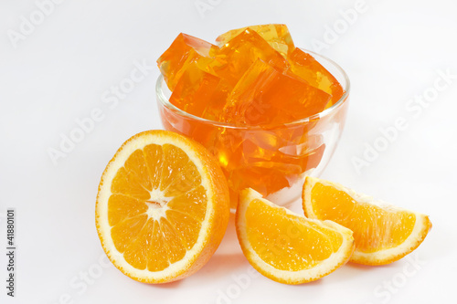 orange jelly dessert