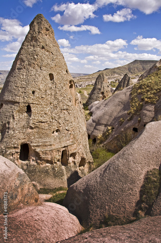 Obraz na plátně Cité troglodyte de Golgoli - Cappadoce, Turquie
