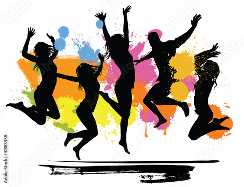 jumping peoples