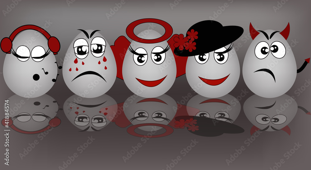 Set amusing eggs Set amusing eggs
