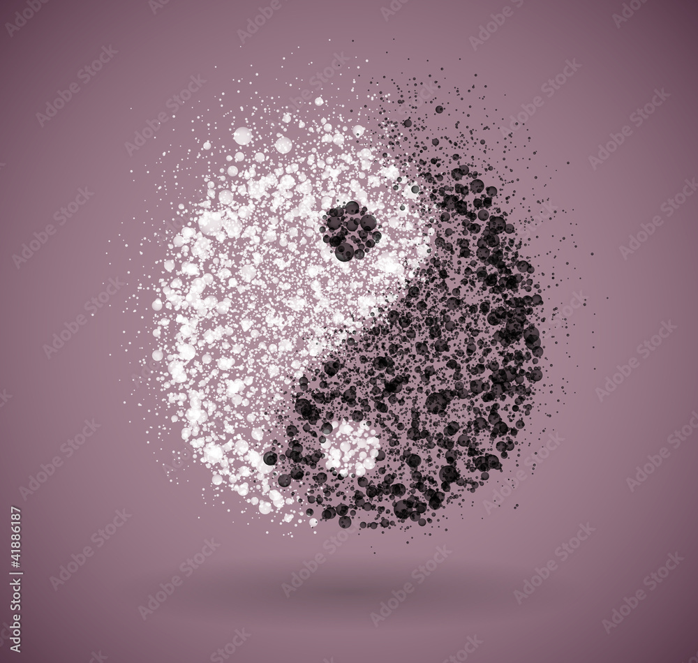 custom made wallpaper toronto digitalYin and yang symbol