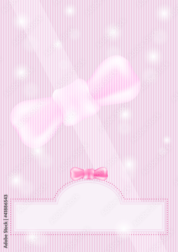 Brochure with bow Brochure with bow