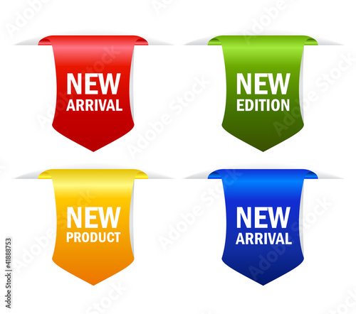 New arrival vector ribbons set