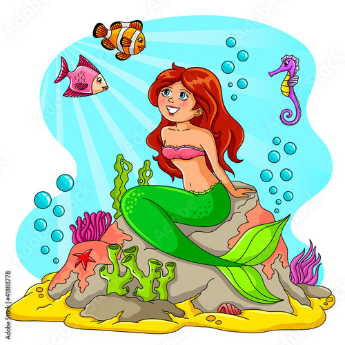 mermaid and her friends #41888778