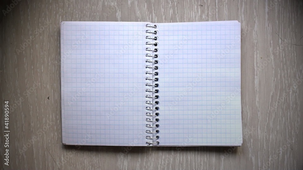 Pasar página de un cuaderno
