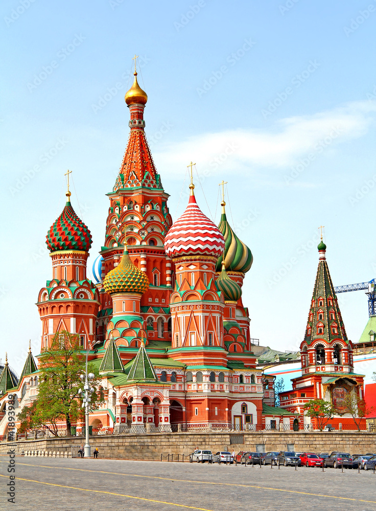 Saint Basil's Cathedral in Moscow, Russia Saint Basil's Cathedral in Moscow, Russia