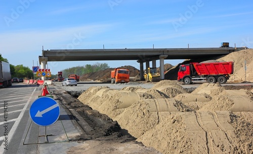 Construction of road bridge