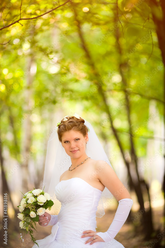 beautiful bride on the nature beautiful bride on the nature