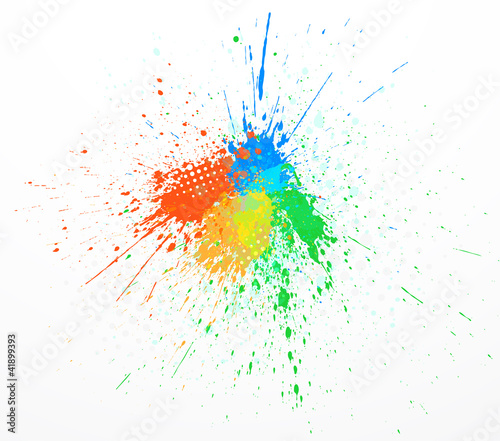 paint splashing