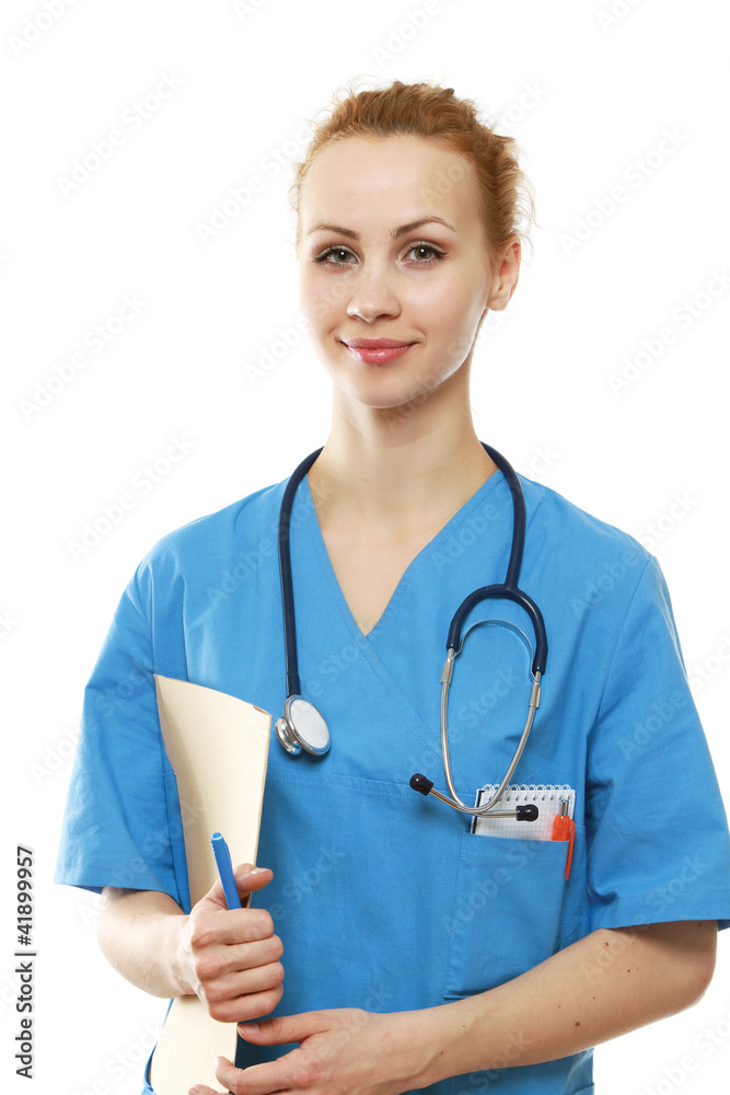 A female doctor, closeup
