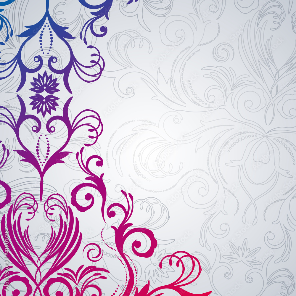 Abstract floral background with east flowers. Abstract floral background with east flowers.