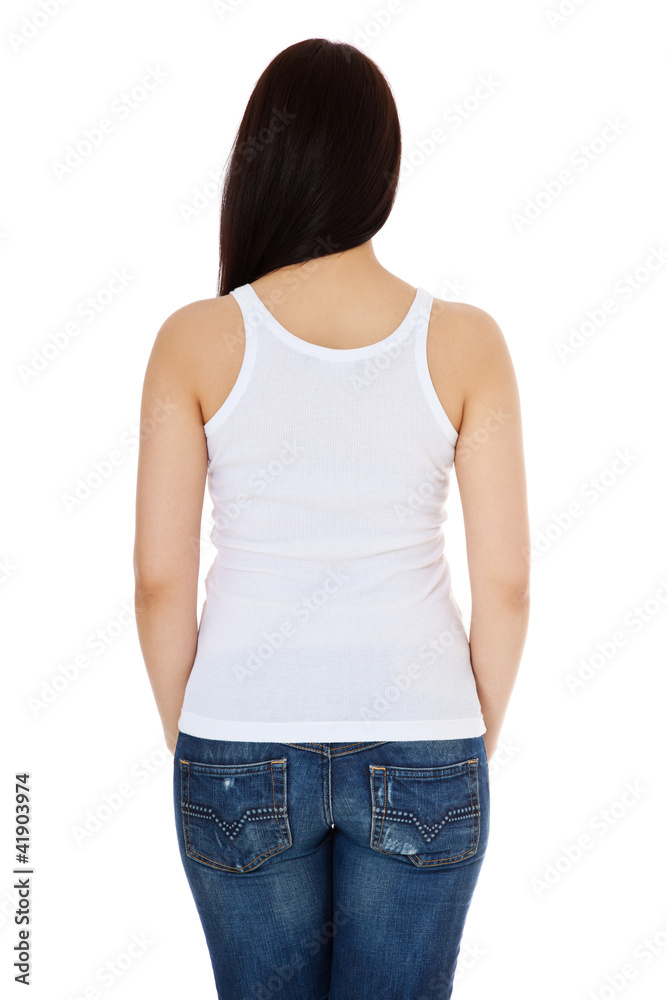 Junge Frau von hinten Junge Frau von hinten