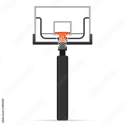 Basketball hoop. Vector illustration.