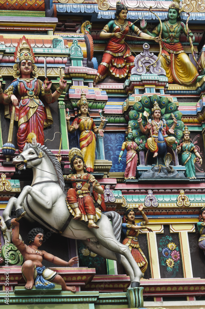 Naklejka premium Hinduistische Tempelfiguren