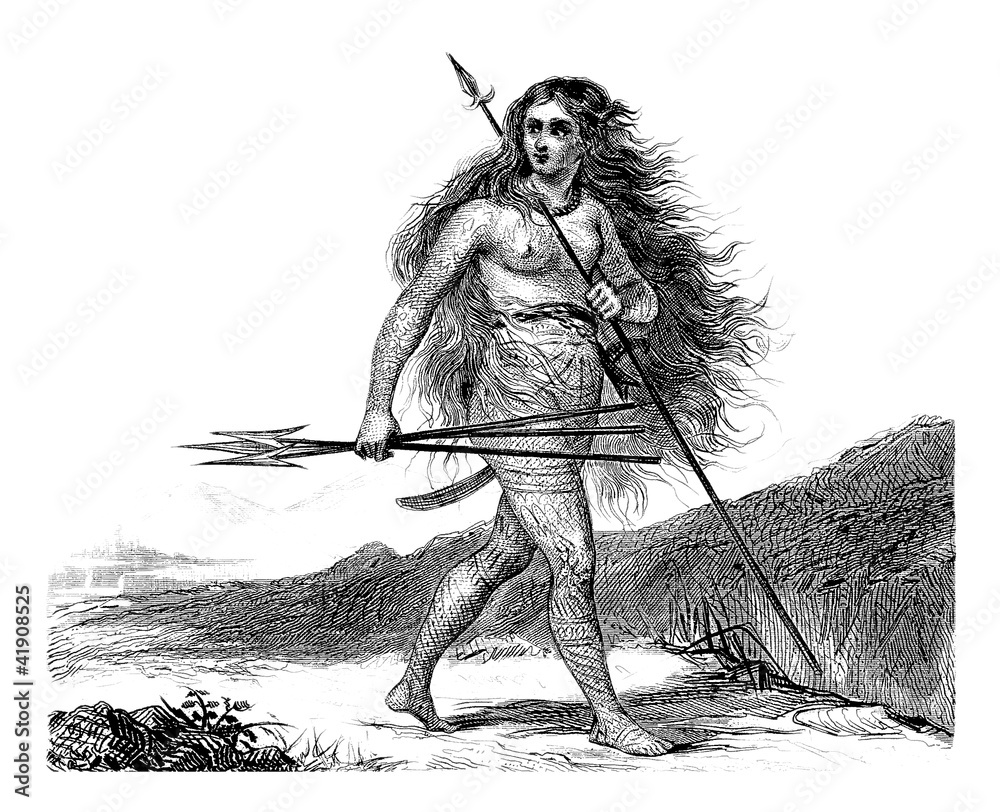 Naklejka premium Woman Warrior - Ethnic