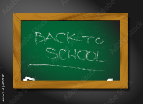 vector school blackboard illustration