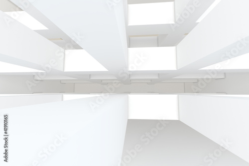 Wallpaper Mural Abstract white empty room Torontodigital.ca