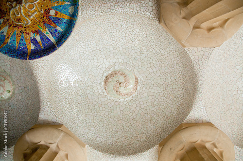 Barcelona Park Guell of Gaudi modernism