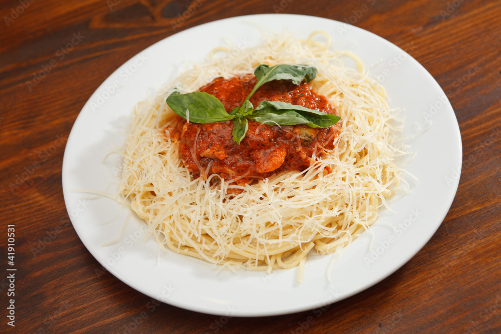 Pasta with meat sauce Pasta with meat sauce