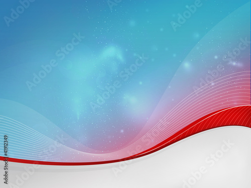Blue-Red background dizzy, red waves
