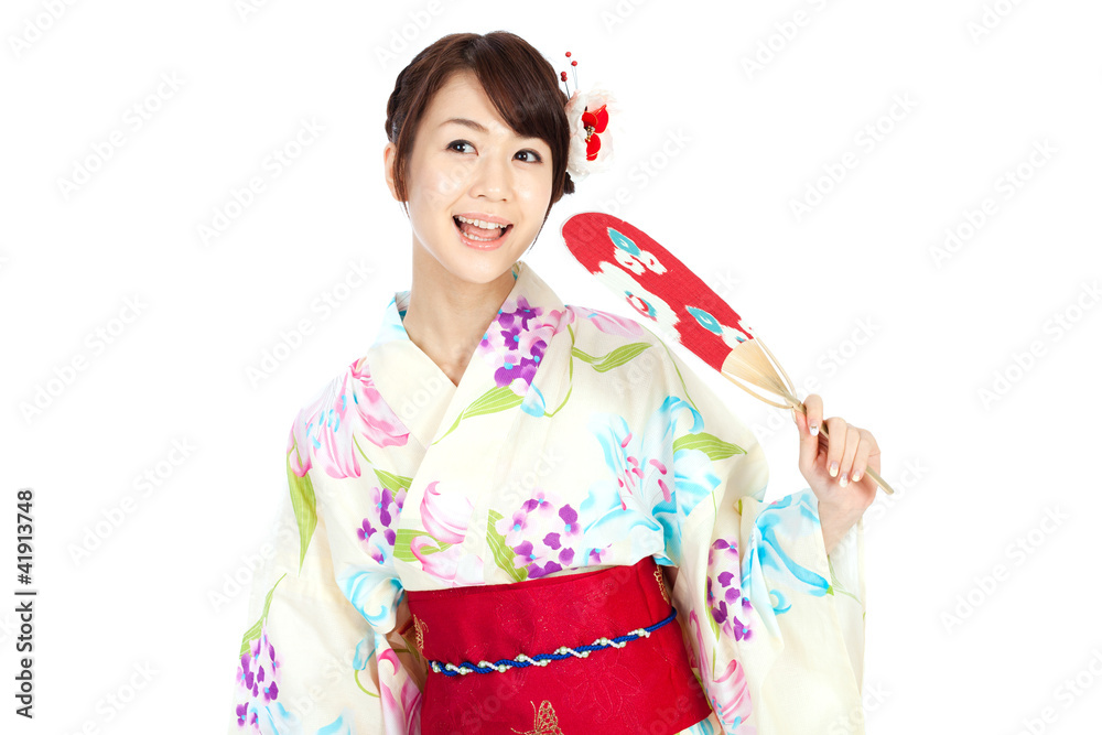 Beautiful kimono woman. Portrait of asian woman. Beautiful kimono woman. Portrait of asian woman.