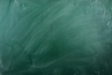 close up of an empty school green  chalkboard