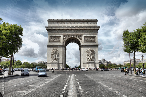 Canvas Print Triumphal Arch, Paris